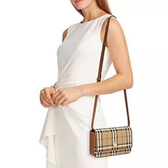 Burberry  Hampshire Archive Check Crossbody Bag