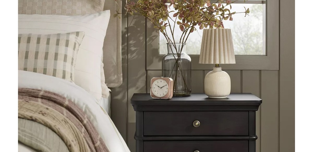 Vintage Style Analog Alarm Clock - Hearth &amp; Hand with Magnolia