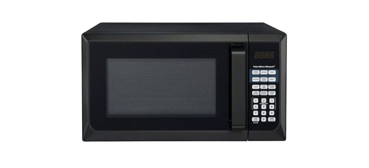 Hamilton Beach Stainless Steel 0.9 Cu. Ft. Black Microwave Oven Hamilton Beach Stainless Steel 0.9 Cu. Ft. Black Microwave Oven