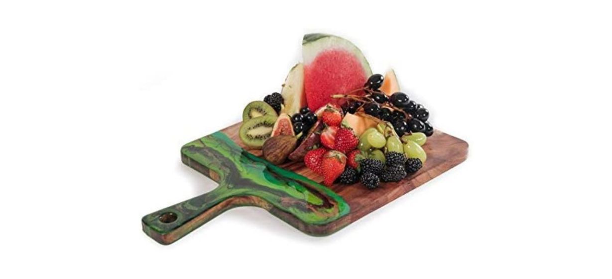 Best Handmade Paddle-Handle Epoxy Cutting Board