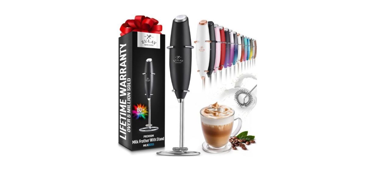 Zulay Kitchen Powerful Milk Frother Wand Zulay Kitchen Powerful Milk Frother Wand