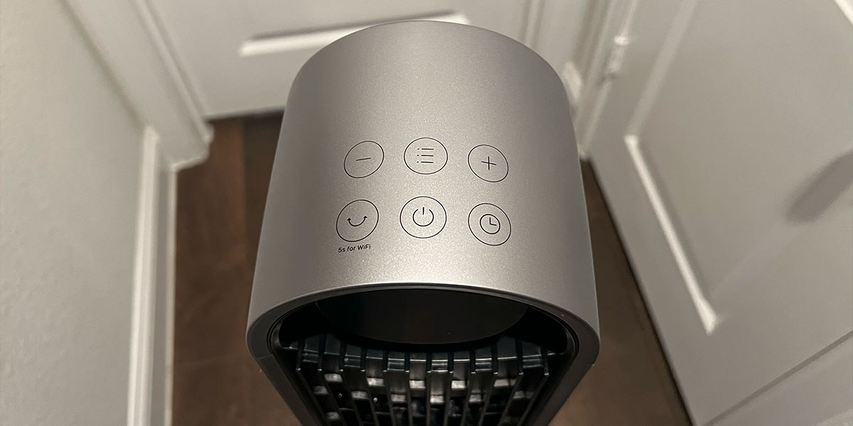 Closeup of Dreo Pilot Max S controls Closeup of Dreo Pilot Max S controls