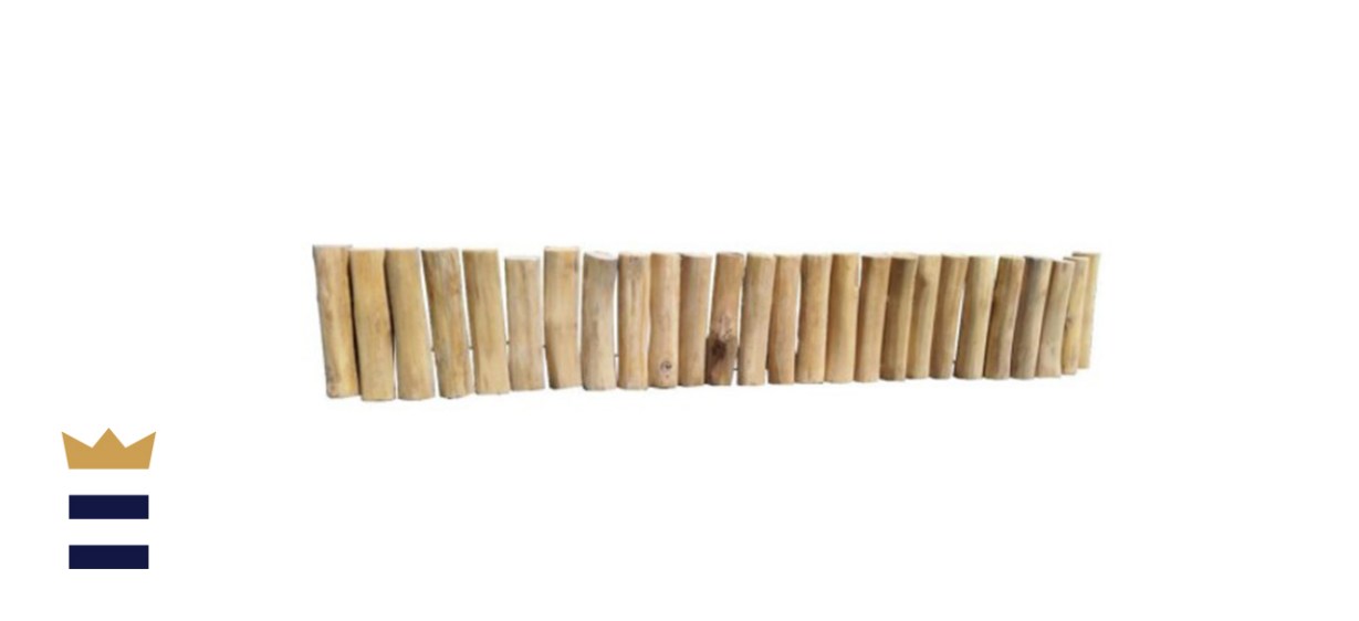 MGP Natural Color Even Solid Teak Wood Log Edging