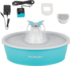 PetSafe Drinkwell Butterfly Pet Drinking Fountain for Cats and Dogs