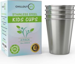 CHILLOUT LIFE Stainless Steel Cups for Kids and Toddlers