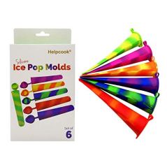 Helpcook Multi-Colored Silicone Ice Pop Molds