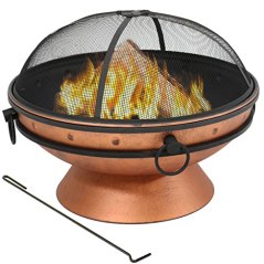 Sunnydaze Copper Finish Fire Pit Bowl