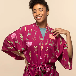 Uncommon Goods Birth Month Flower Robe