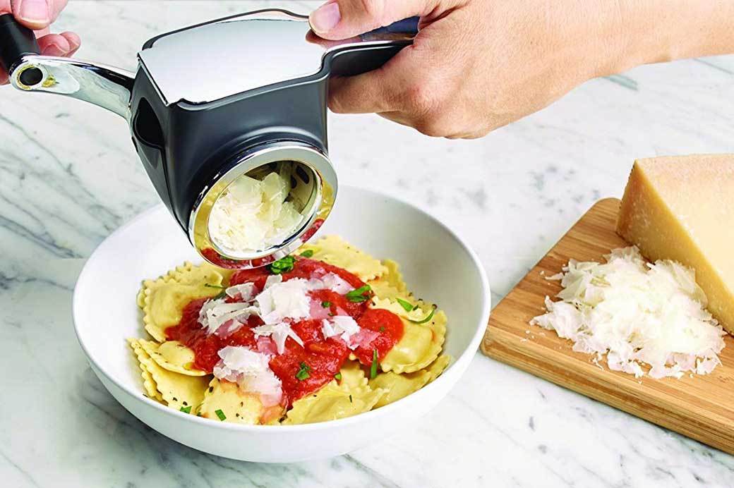 Easy and Efficient Cheese Grating with Zyliss Rotary Grater