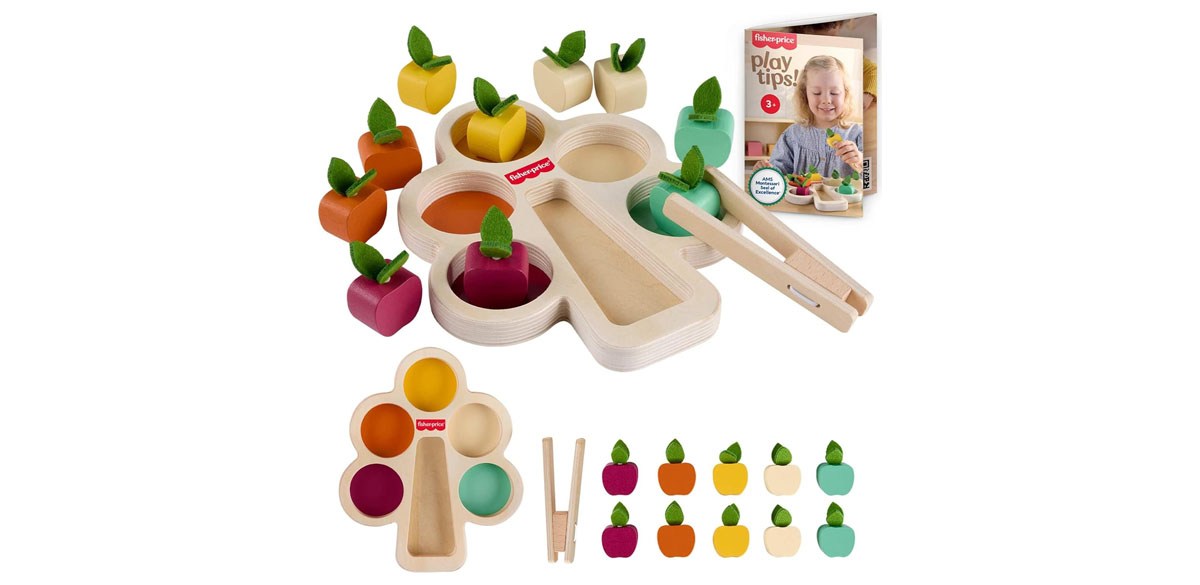 Fisher-Price Wood Montessori Toy Sorting Tree