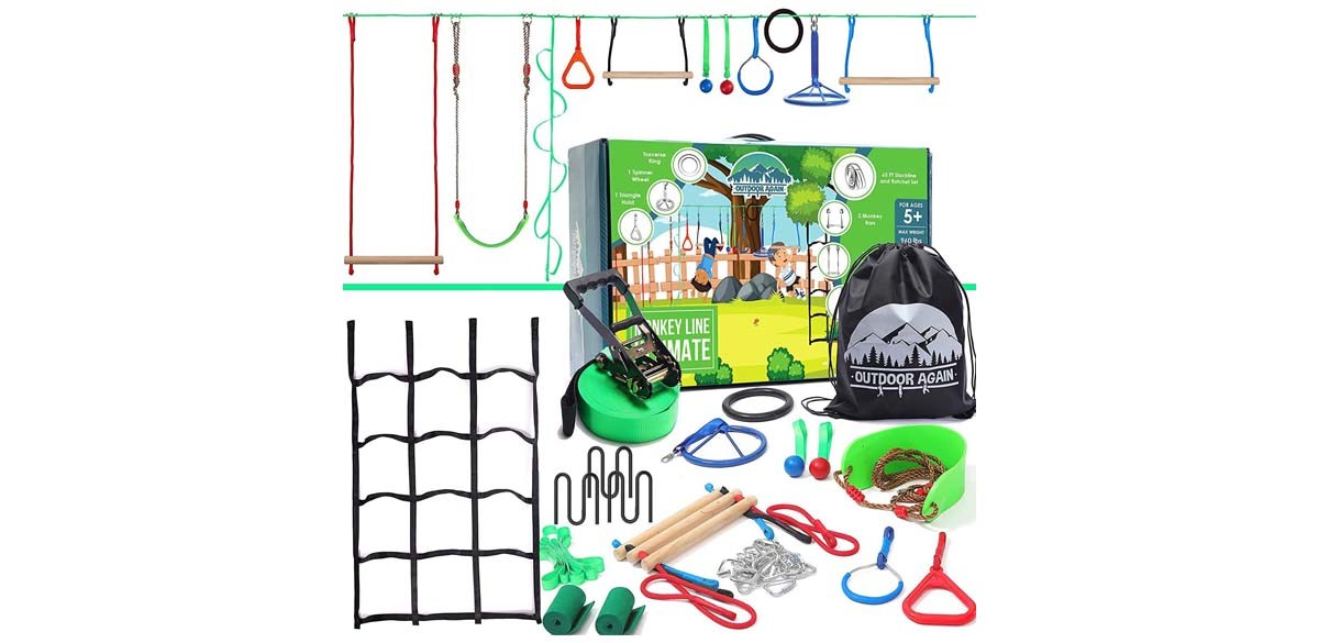 Outdoor Again Ninja Warrior Obstacle Course