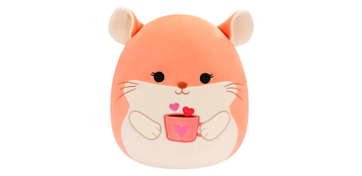 Squishmallows 2025 Original 8-Inch Valentine Squad Plush - Erica The Chinchilla