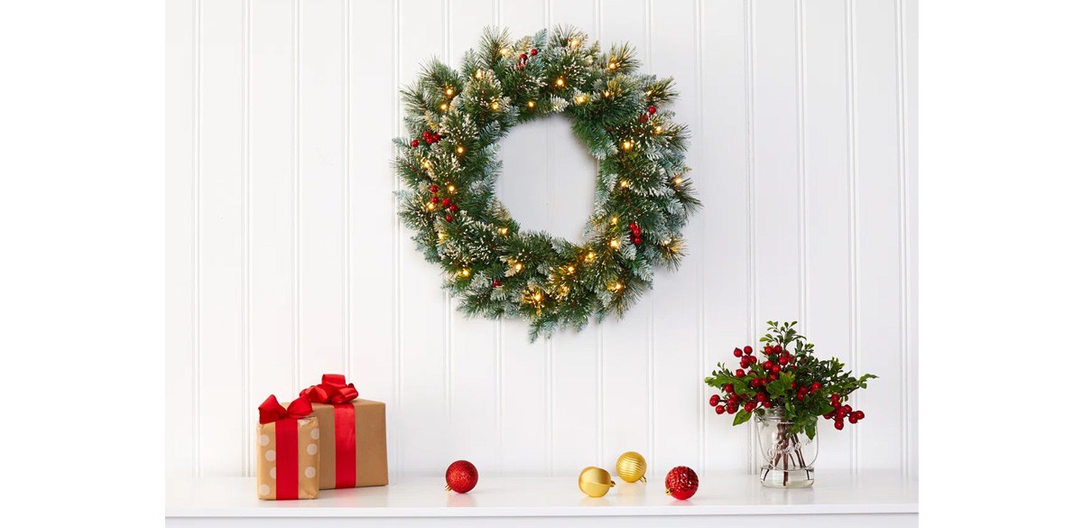 The Holiday Aisle 24in PVC Wreath