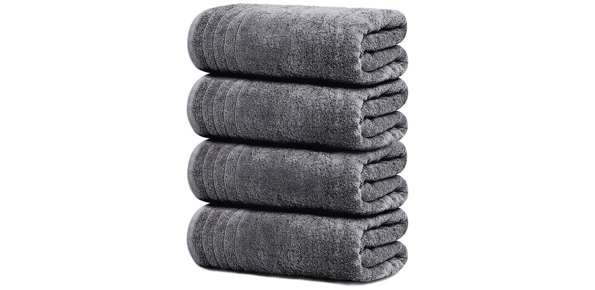 Tens Towels Pack of 4 Extra Large Bath Towels