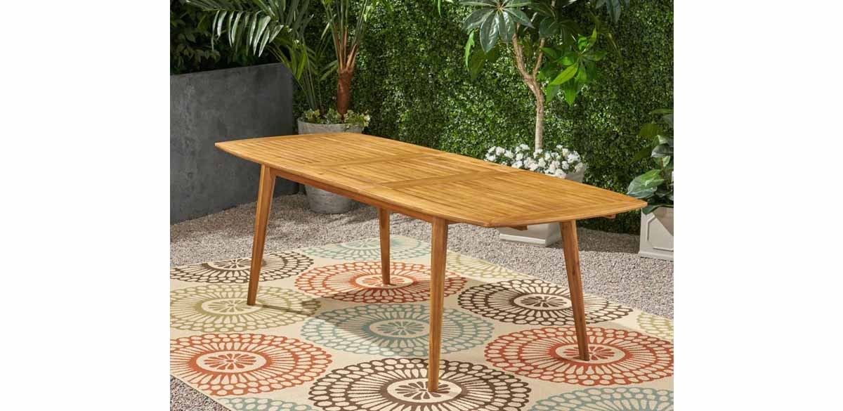 George Oliver Extendable Wooden Dining Table