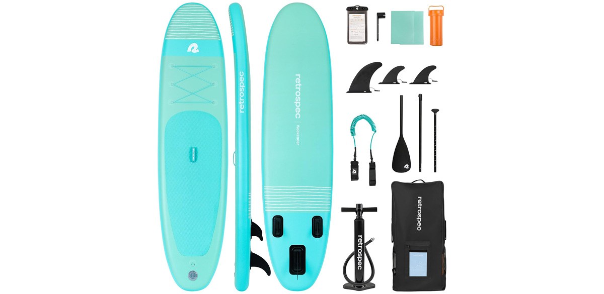 Retrospec Weekender Inflatable Stand Up Paddle Board