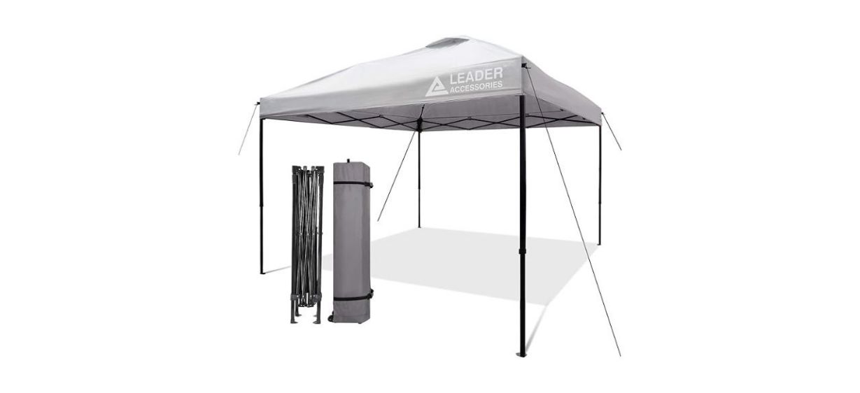 Leader Accessories Silver Pop-Up Canopy Tent