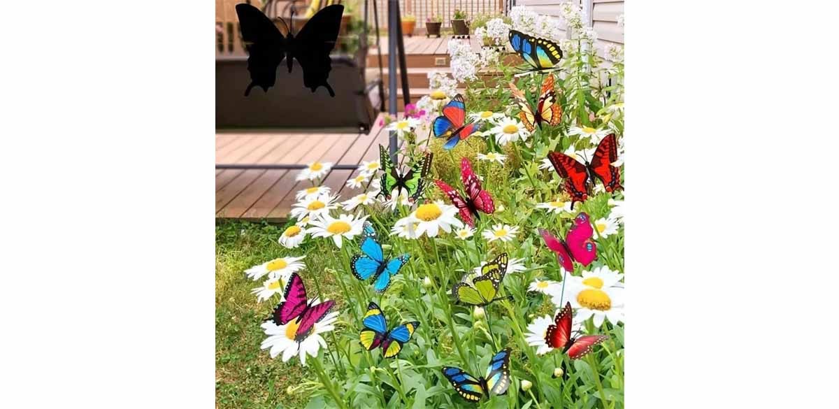 25PCS 3D Simulation Butterfly Gardening Decor