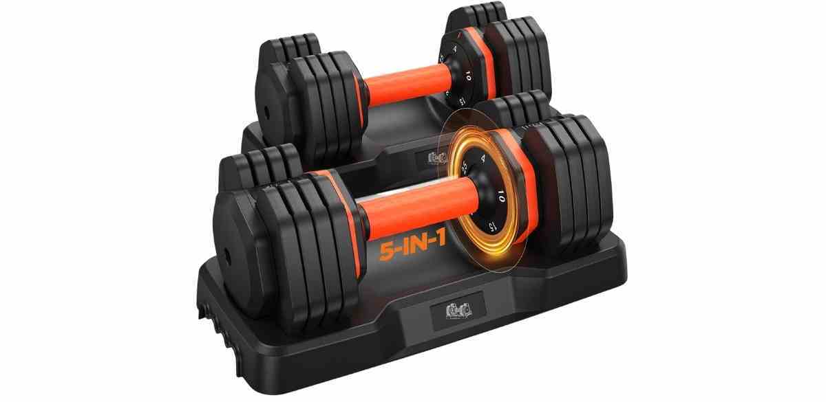 LifeOG Adjustable Dumbbell Set