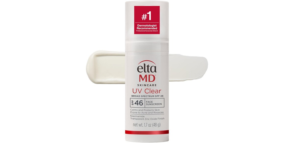 EltaMD UV Clear Face Sunscreen SPF, Oil-Free Sunscreen with Zinc Oxide