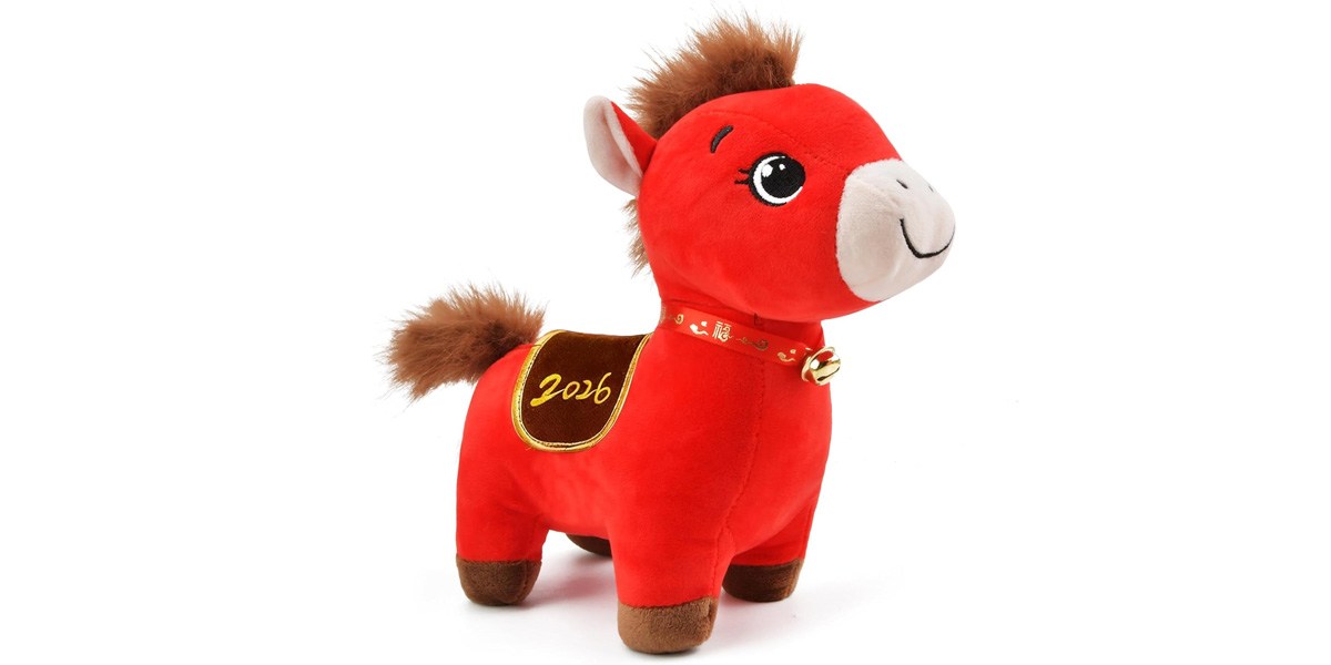 Abitoncc 2026 Year of The Red Horse Plush Toy