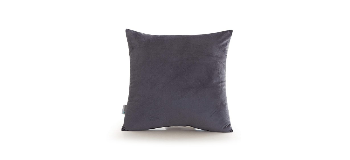 Acanva Solid Velvet Soft Decorative Throw Pillow