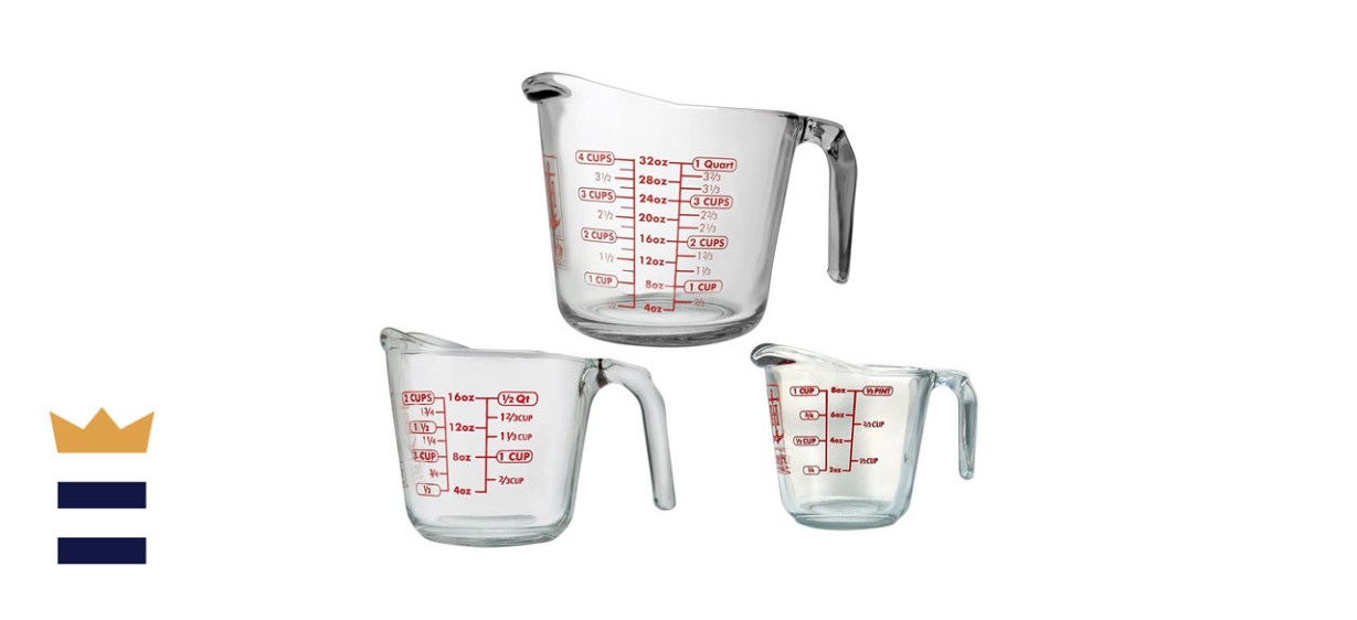 Anchor Hocking 3-Piece Glass Measuring Cup Set