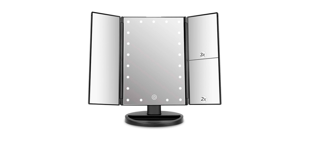 Best Deweisn Trifold Lighted Vanity Mirror