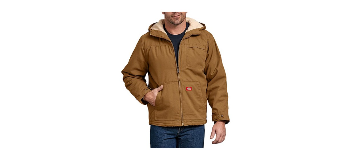 Best Dickies Men’s Sanded Duck Sherpa Lined Hooded Jacket