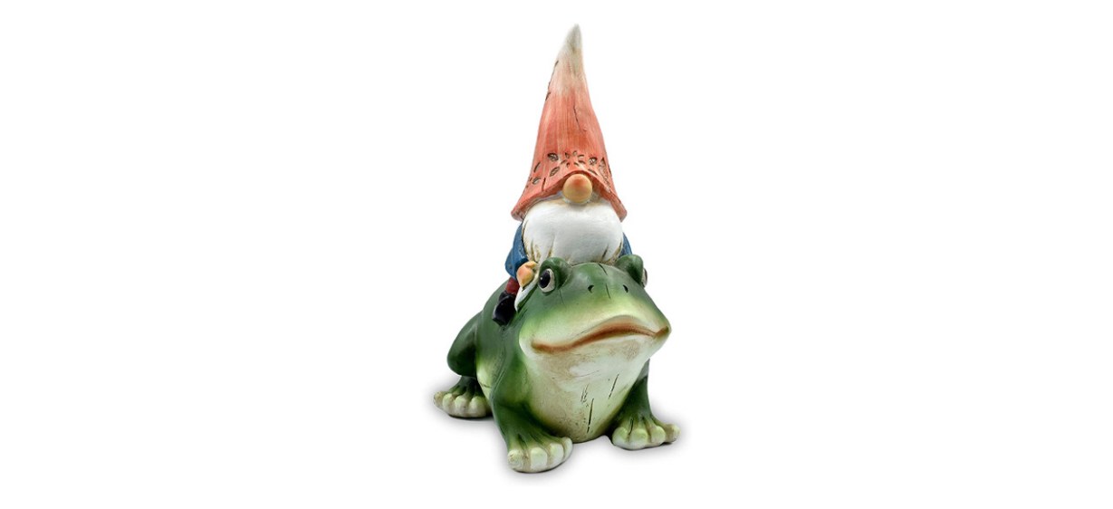 Hazel & Birch Toad-Riding Gnome