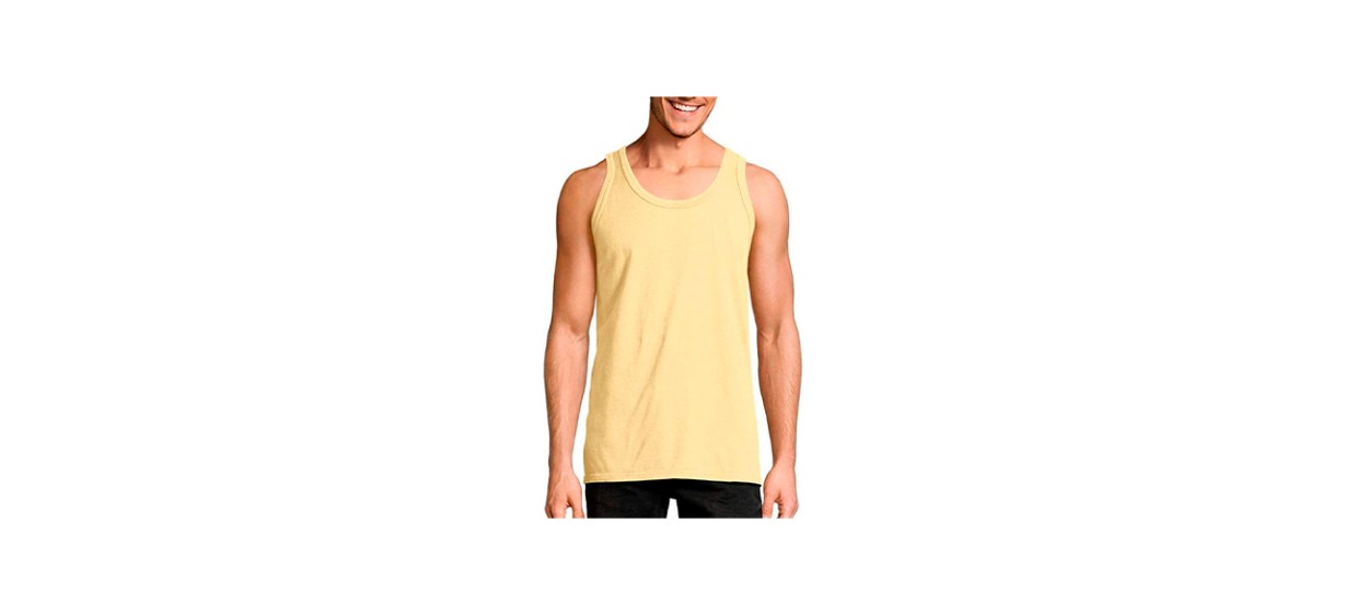 Best Hanes Comfort Wash Garment Dyed Tank Top