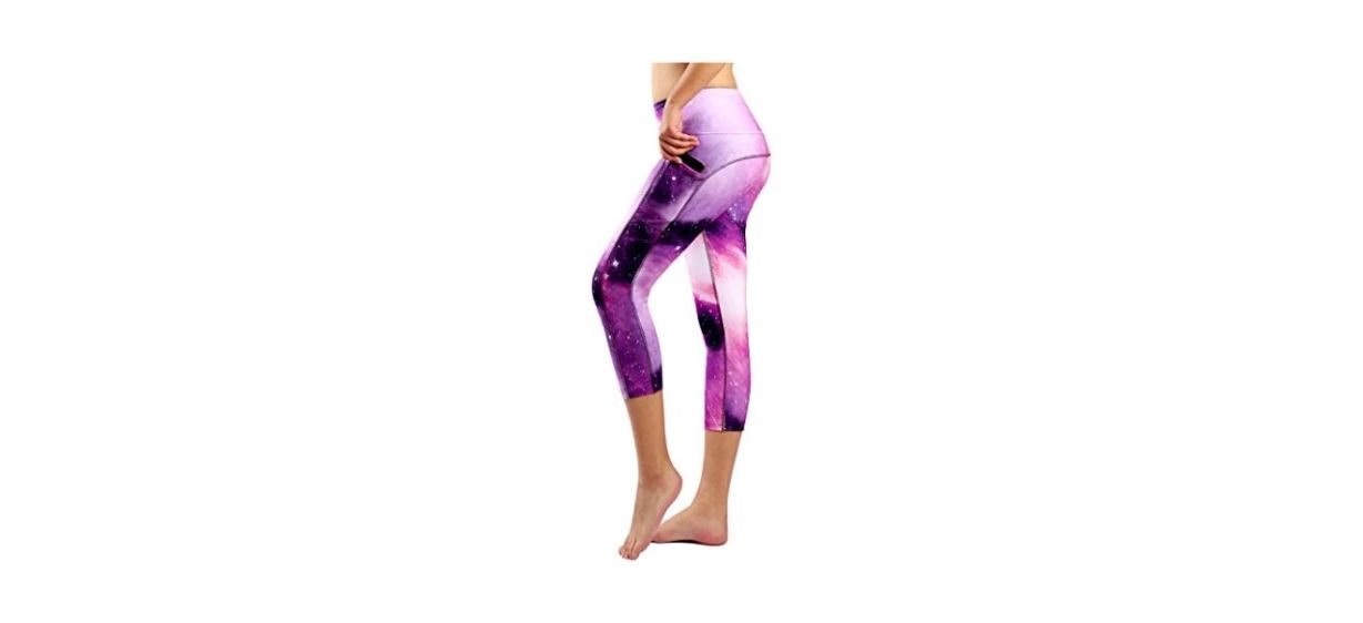 New Minc Galaxy Print High Waist Yoga Pants