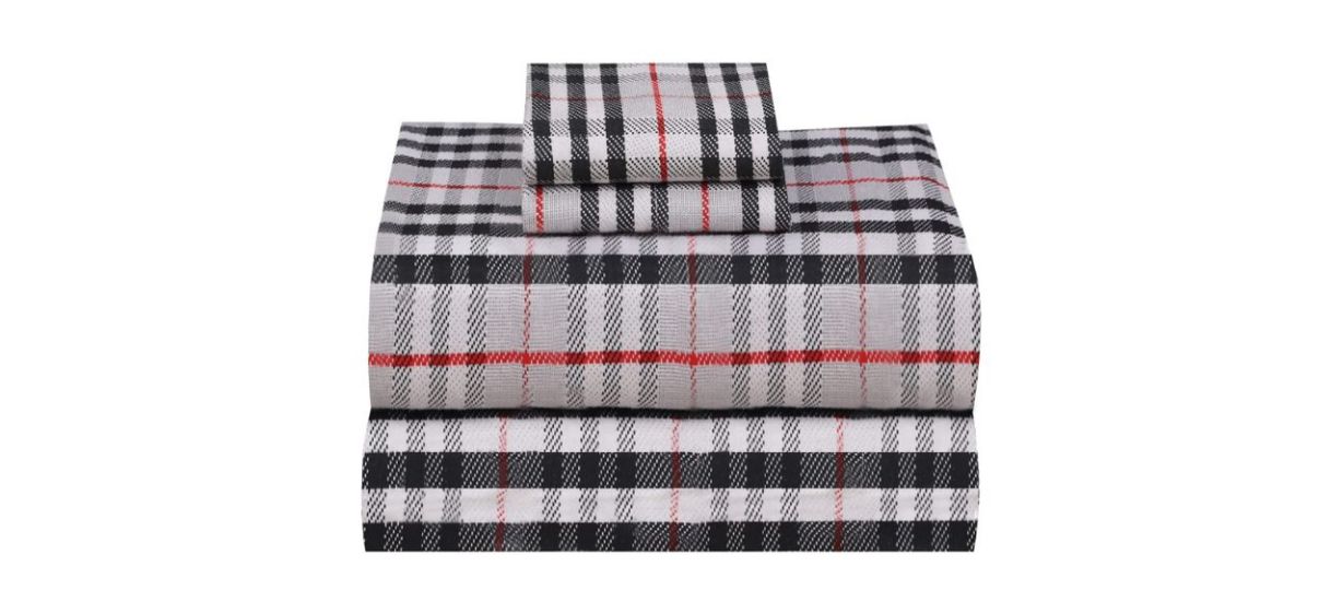 Best Ruvanti 100 Cotton 4 Piece Flannel Sheets