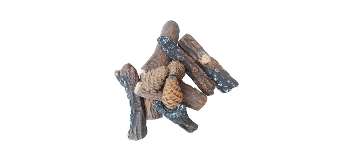 Best Stanbroil 10-Piece Set of Ceramic Wood Logs