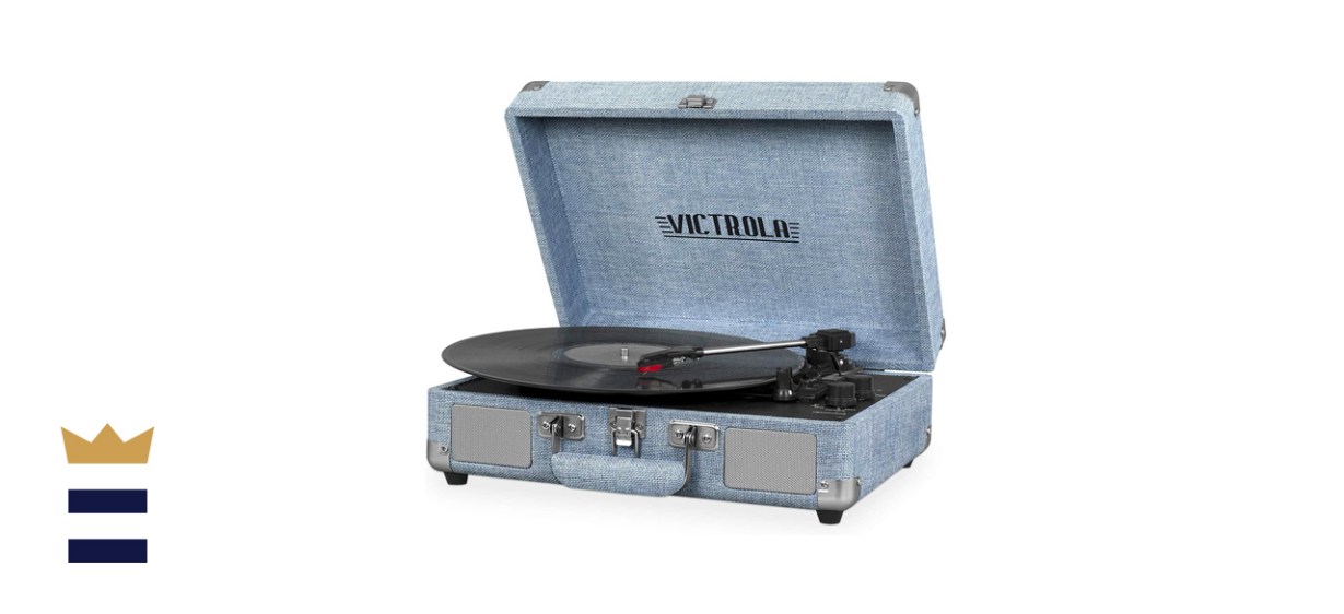 Bluetooth Portable Suitcase Record Player with Built-in Speakers