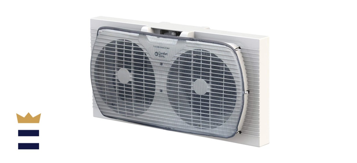 Comfort Zone 9-Inch Twin Window Fan