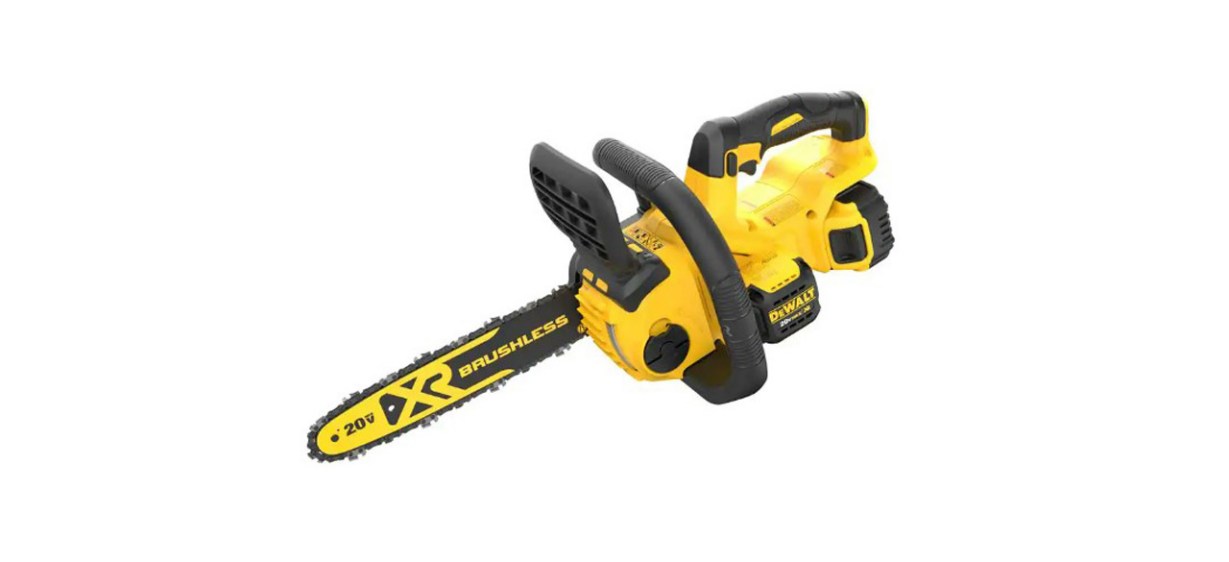 DeWalt 20-Volt 12-Inch Brushless Chainsaw With Battery Kit
