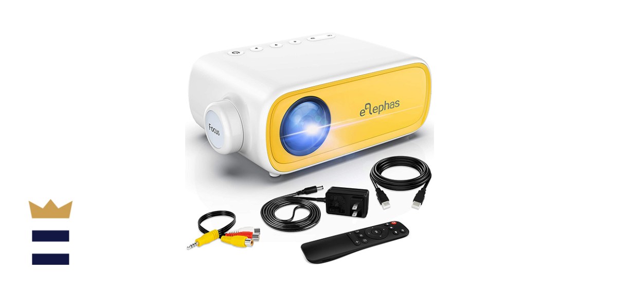 Elephas Portable Mini Projector with Remote Control
