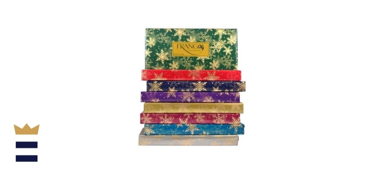 Frango Chocolates 1lb Holiday Wrapped Milk Mint Box of Chocolates