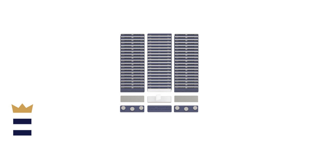 GREATMAG 60-Pack of Magnetic Name Tags with Three Magnets