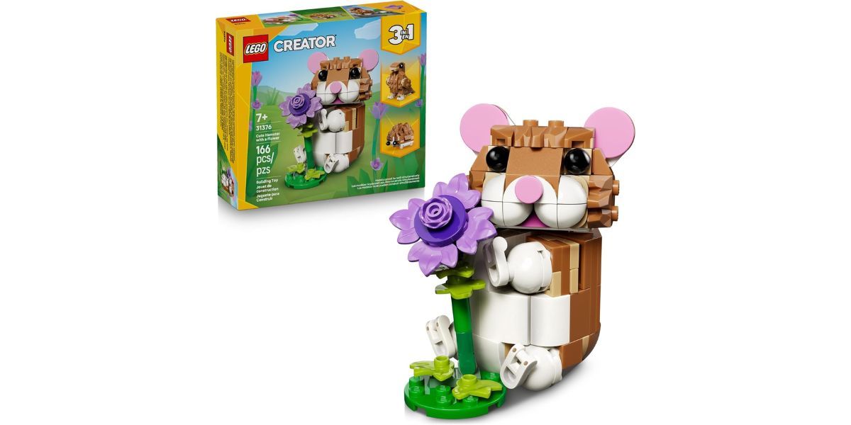 LEGO Creator 3 in 1 Cute Hamster with a Flower