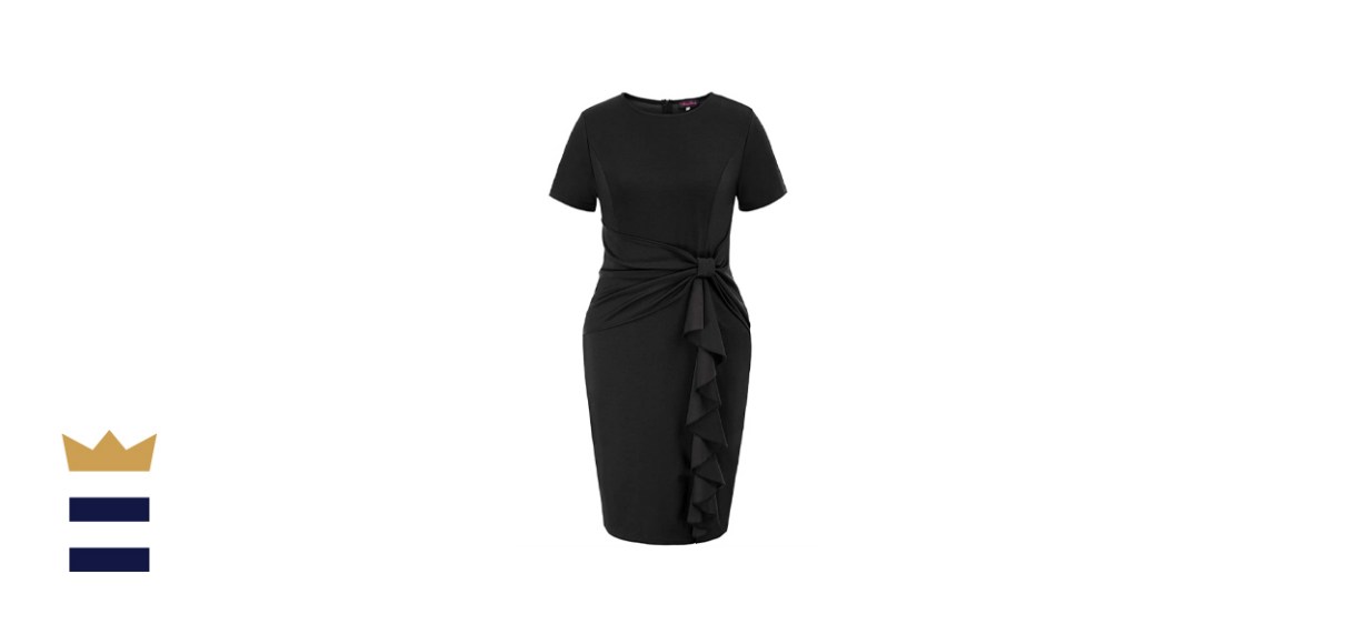 Hanna Nikole Women's Plus-Size Pencil Knee Dress