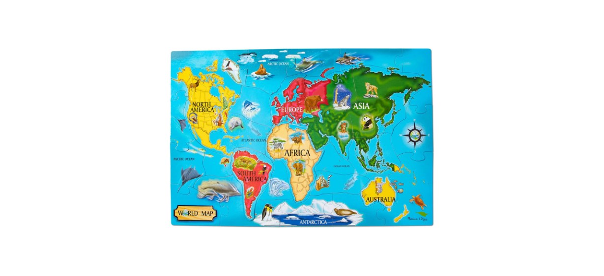 best Melissa &amp; Doug World Map Floor Puzzle