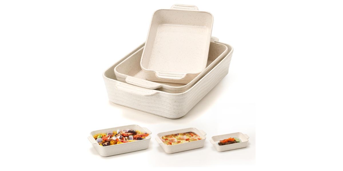 Jermirry Ceramic Baking Dish Set of 3