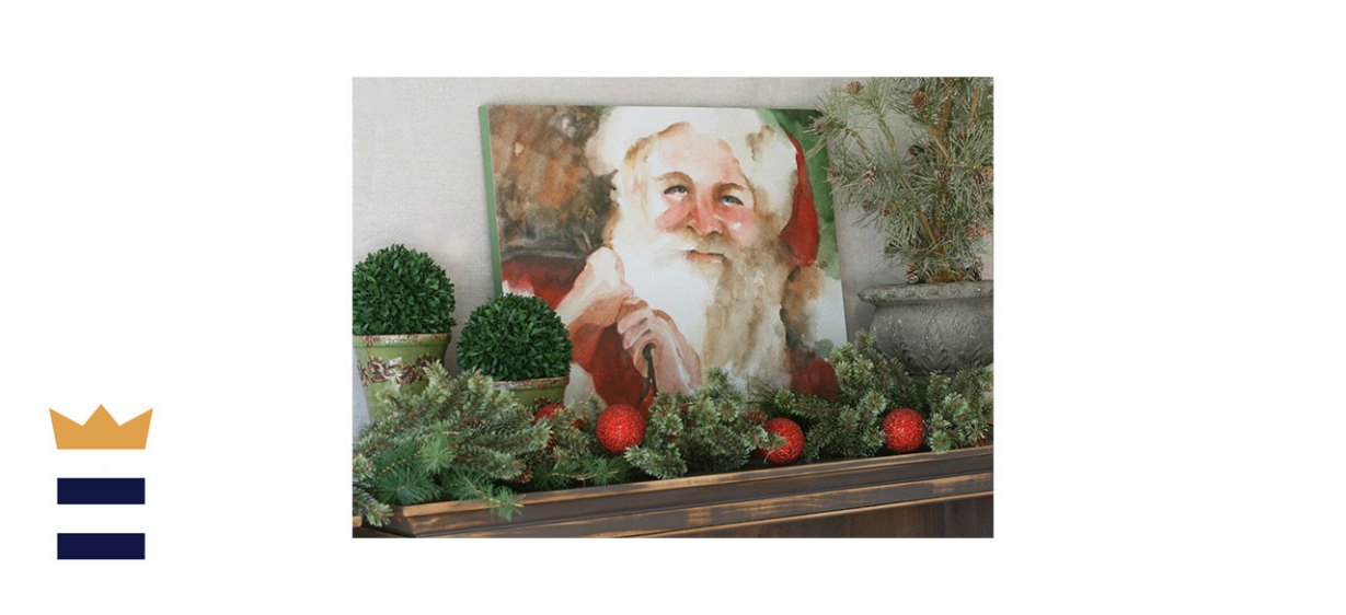 1000 Painted Trees Santa Claus Painting on Canvas
