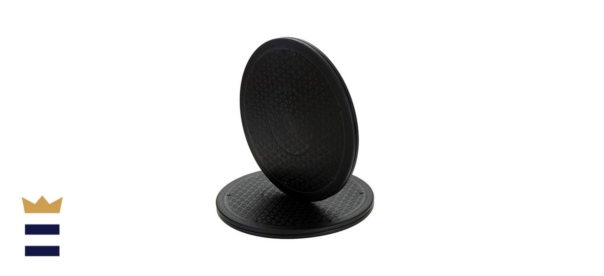 Lawei Two-Pack 12-Inch Heavy-Duty Swivel Stand TV Turntable with Steel Ball Bearings