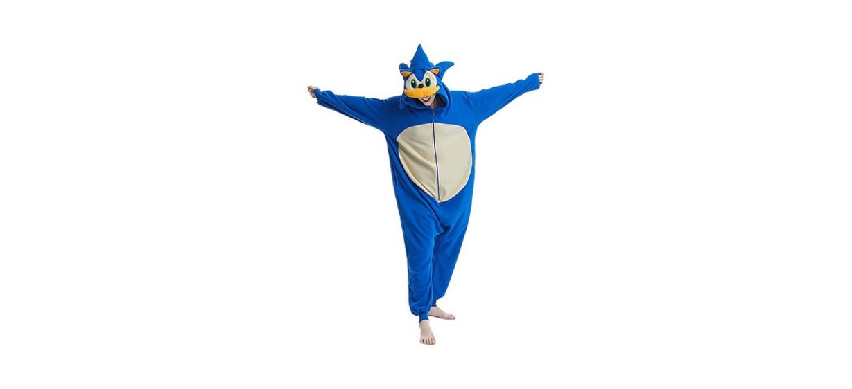 Onesie Sonic Costume for Adults by Ogu’ Deal