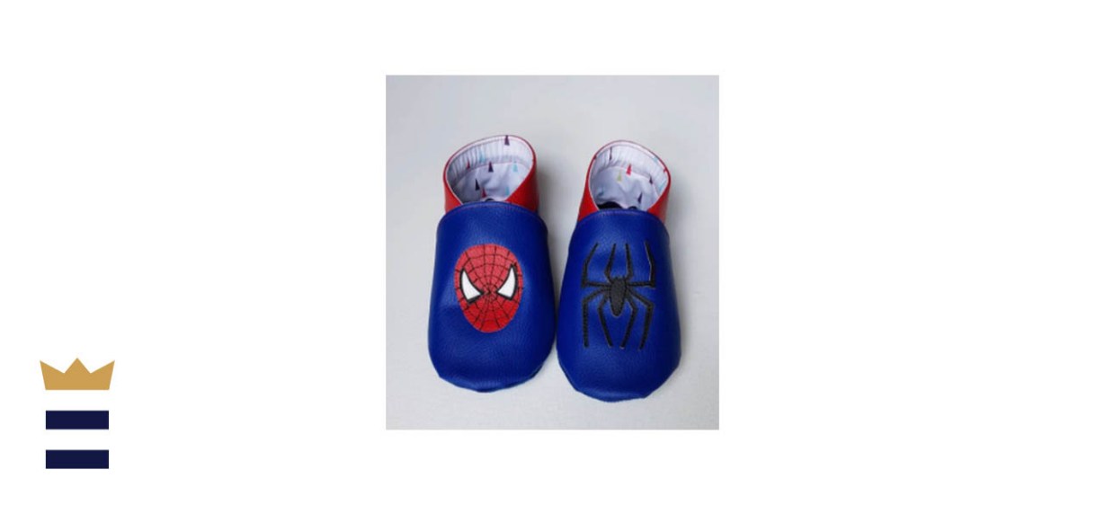 Les Bricoles de Tata Faux Leather Children’s Spider-Man Slippers