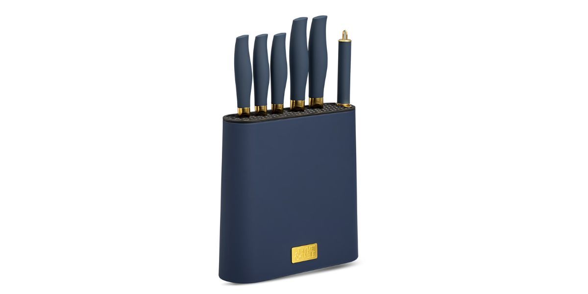 Thyme &amp; Table 7-Piece Slim Block Knife Set 