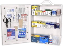 Rapid Care First Aid 3-Shelf ANSI/OSHA-Compliant All-Purpose First Aid Cabinet